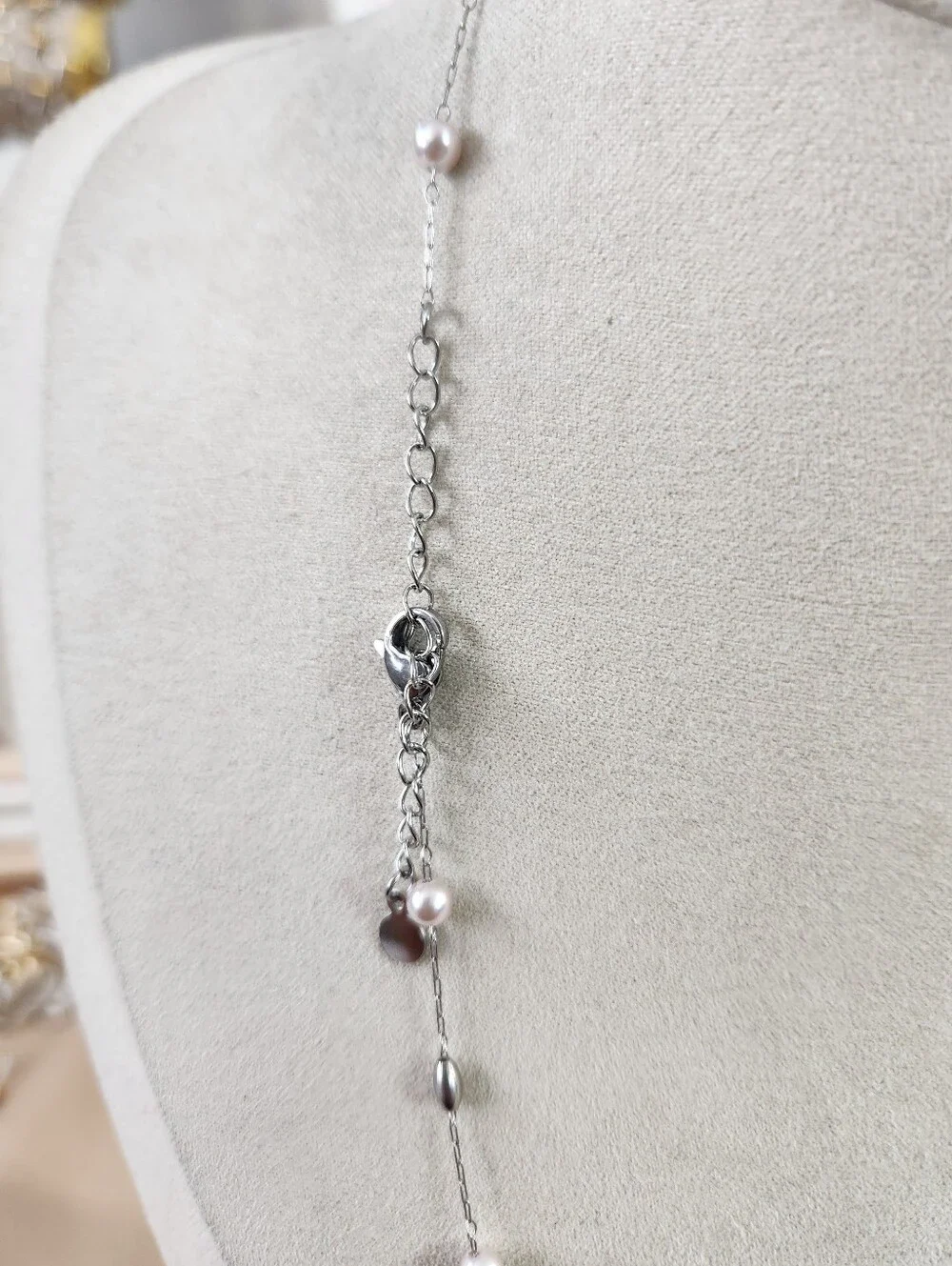 Stainless Steel Pearl Necklace